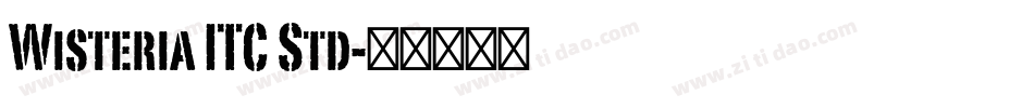 Wisteria ITC Std字体转换